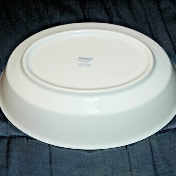 Noritake Platinum 4360 Contemporary Fine Porcelain China Oval Serving Bowl - Picture 6 of 6